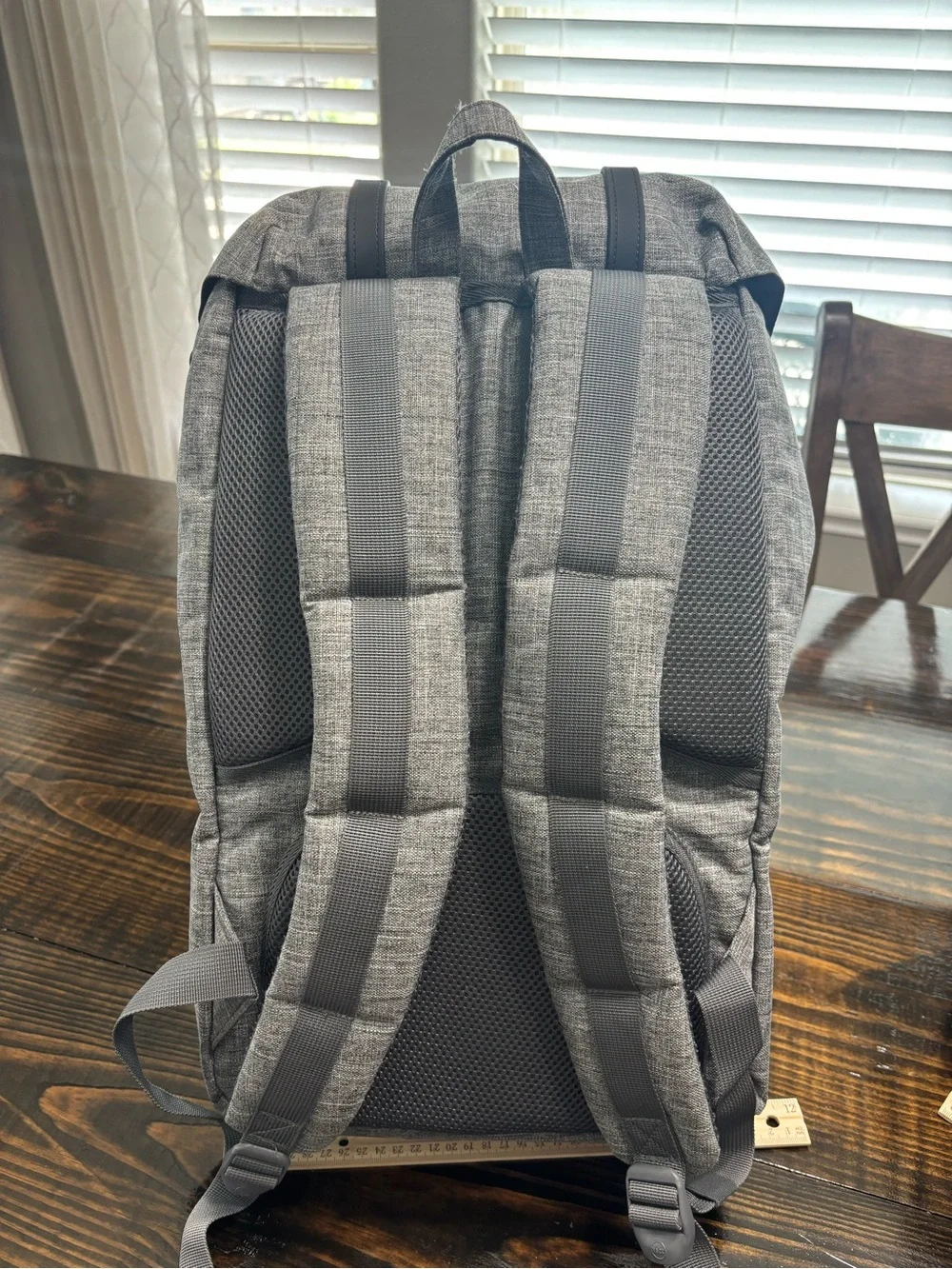 Herschel Supply Company Little America Grey Backpack with Black Straps EUC